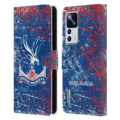 Crystal Palace FC Crest Distressed Leather Book Wallet Case Cover For Xiaomi 12T Pro