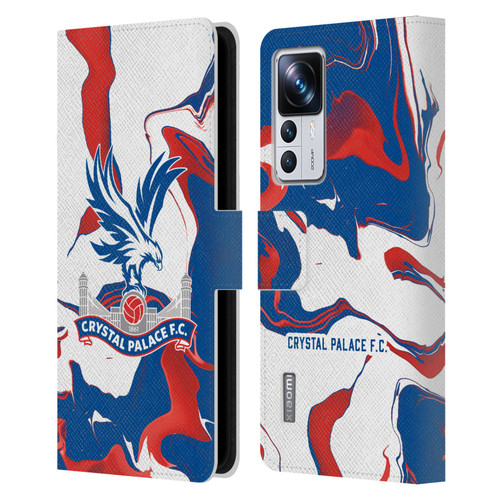Crystal Palace FC Crest Marble Leather Book Wallet Case Cover For Xiaomi 12T Pro