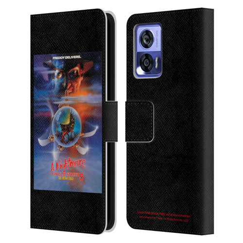 A Nightmare On Elm Street: The Dream Child Graphics Poster Leather Book Wallet Case Cover For Motorola Edge 30 Neo 5G
