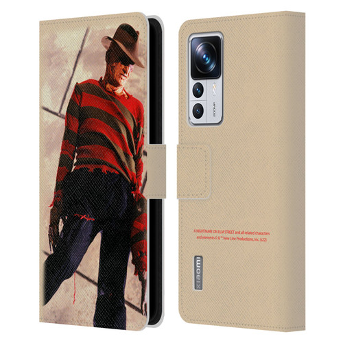 A Nightmare On Elm Street: The Dream Child Graphics Freddy Leather Book Wallet Case Cover For Xiaomi 12T Pro