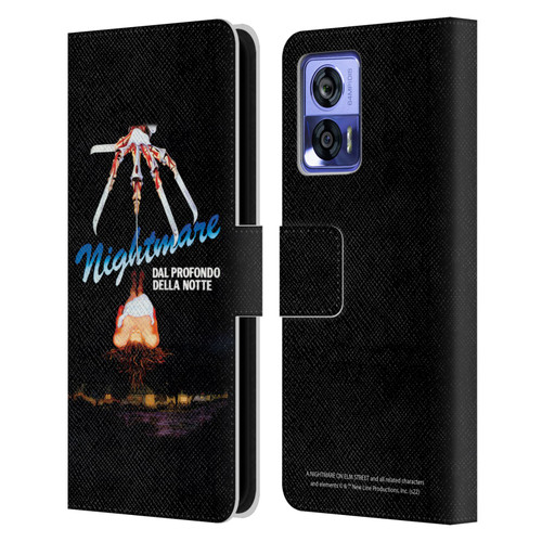 A Nightmare On Elm Street (1984) Graphics Nightmare Leather Book Wallet Case Cover For Motorola Edge 30 Neo 5G