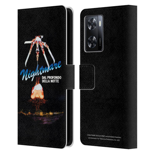 A Nightmare On Elm Street (1984) Graphics Nightmare Leather Book Wallet Case Cover For OPPO A57s