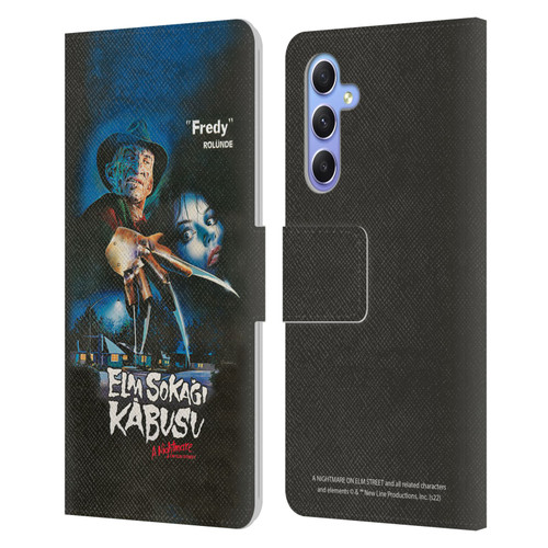 A Nightmare On Elm Street (1984) Graphics Elm Sokagi Leather Book Wallet Case Cover For Samsung Galaxy A34 5G