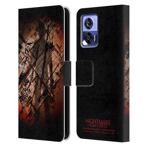 A Nightmare On Elm Street (2010) Graphics Freddy Boiler Room Leather Book Wallet Case Cover For Motorola Edge 30 Neo 5G