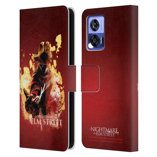 A Nightmare On Elm Street (2010) Graphics Freddy Nightmare Leather Book Wallet Case Cover For Motorola Edge 30 Neo 5G