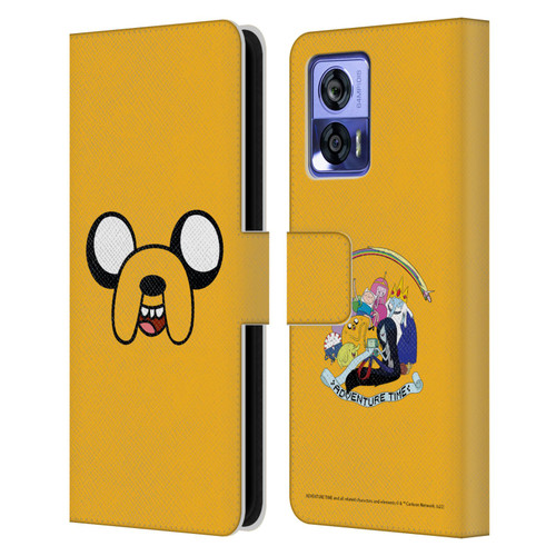 Adventure Time Graphics Jake The Dog Leather Book Wallet Case Cover For Motorola Edge 30 Neo 5G