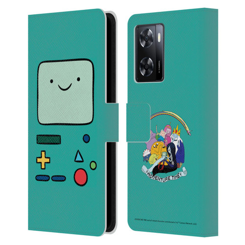 Adventure Time Graphics BMO Leather Book Wallet Case Cover For OPPO A57s