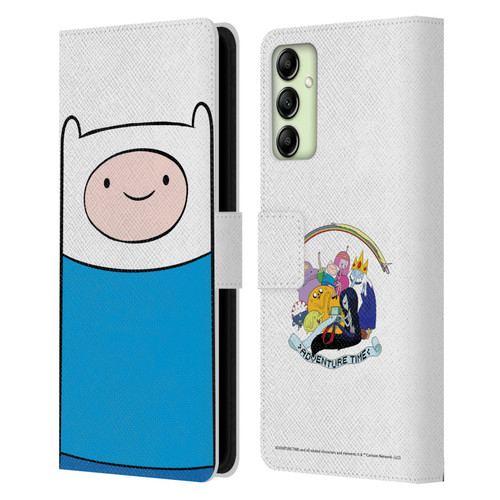 Adventure Time Graphics Finn The Human Leather Book Wallet Case Cover For Samsung Galaxy A14 5G