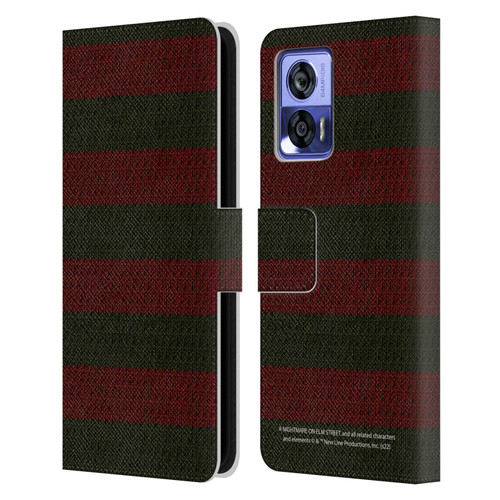 A Nightmare On Elm Street: Freddy's Dead Graphics Sweater Pattern Leather Book Wallet Case Cover For Motorola Edge 30 Neo 5G