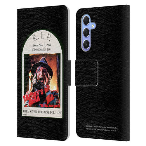A Nightmare On Elm Street: Freddy's Dead Graphics The Final Nightmare Leather Book Wallet Case Cover For Samsung Galaxy A34 5G