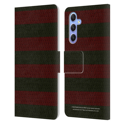 A Nightmare On Elm Street: Freddy's Dead Graphics Sweater Pattern Leather Book Wallet Case Cover For Samsung Galaxy A34 5G