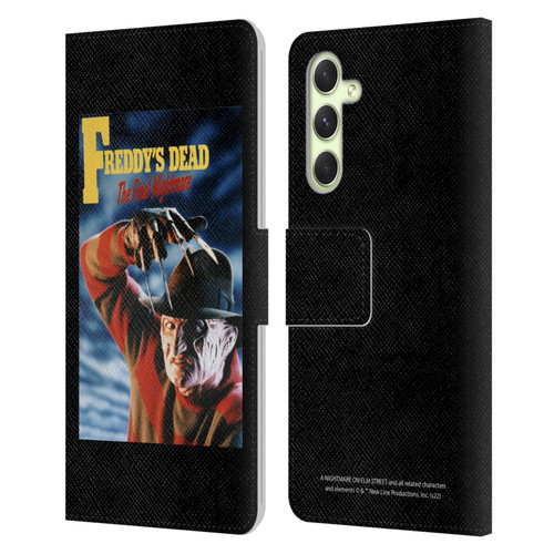 A Nightmare On Elm Street: Freddy's Dead Graphics Poster Leather Book Wallet Case Cover For Samsung Galaxy A54 5G