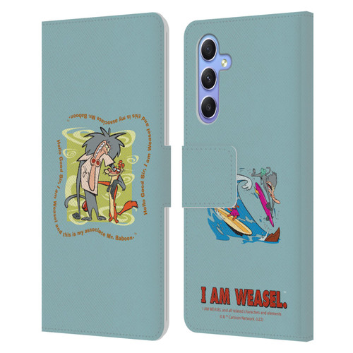 I Am Weasel. Graphics Hello Good Sir Leather Book Wallet Case Cover For Samsung Galaxy A34 5G
