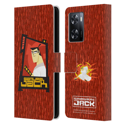 Samurai Jack Graphics Character Art 2 Leather Book Wallet Case Cover For OPPO A57s