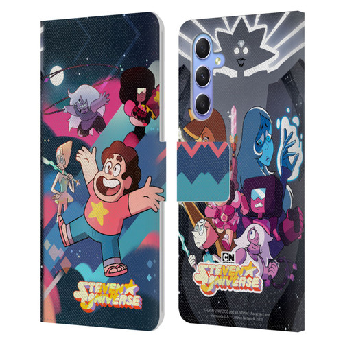 Steven Universe Graphics Characters Leather Book Wallet Case Cover For Samsung Galaxy A34 5G