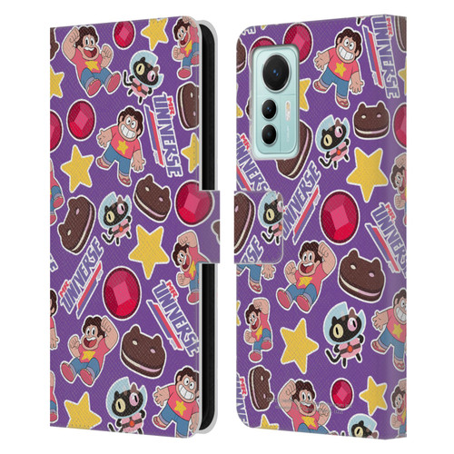 Steven Universe Graphics Icons Leather Book Wallet Case Cover For Xiaomi 12 Lite