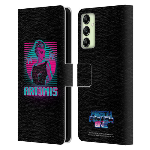 Ready Player One Graphics Character Art Leather Book Wallet Case Cover For Samsung Galaxy A14 5G