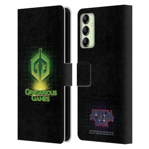Ready Player One Graphics Logo Leather Book Wallet Case Cover For Samsung Galaxy A14 5G