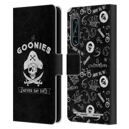 The Goonies Graphics Logo Leather Book Wallet Case Cover For Sony Xperia 5 IV