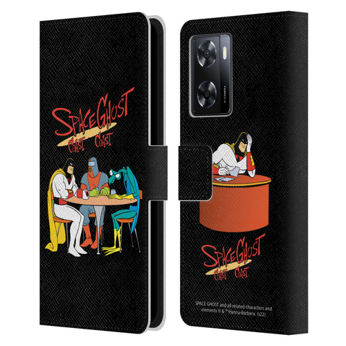 Space Ghost Coast to Coast Graphics Group Leather Book Wallet Case Cover For OPPO A57s