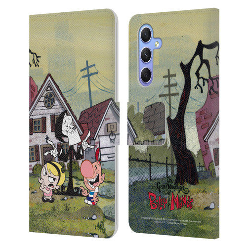 The Grim Adventures of Billy & Mandy Graphics Poster Leather Book Wallet Case Cover For Samsung Galaxy A34 5G