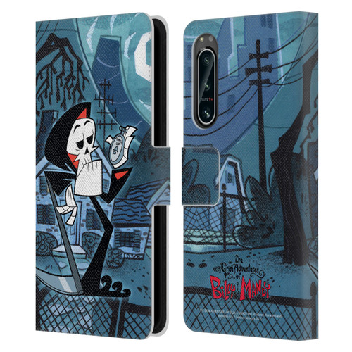 The Grim Adventures of Billy & Mandy Graphics Grim Leather Book Wallet Case Cover For Sony Xperia 5 IV