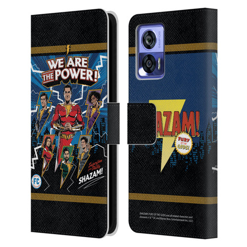 Shazam!: Fury Of The Gods Graphics Character Art Leather Book Wallet Case Cover For Motorola Edge 30 Neo 5G