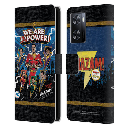 Shazam!: Fury Of The Gods Graphics Character Art Leather Book Wallet Case Cover For OPPO A57s