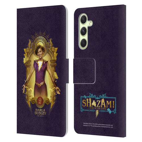 Shazam!: Fury Of The Gods Graphics Darla Leather Book Wallet Case Cover For Samsung Galaxy A54 5G