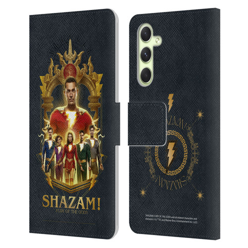 Shazam!: Fury Of The Gods Graphics Group Leather Book Wallet Case Cover For Samsung Galaxy A54 5G