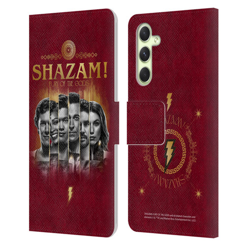 Shazam!: Fury Of The Gods Graphics Poster Leather Book Wallet Case Cover For Samsung Galaxy A54 5G