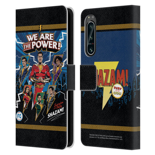 Shazam!: Fury Of The Gods Graphics Character Art Leather Book Wallet Case Cover For Sony Xperia 5 IV