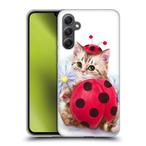 Kayomi Harai Animals And Fantasy Kitten Cat Lady Bug Soft Gel Case for Samsung Galaxy A34 5G