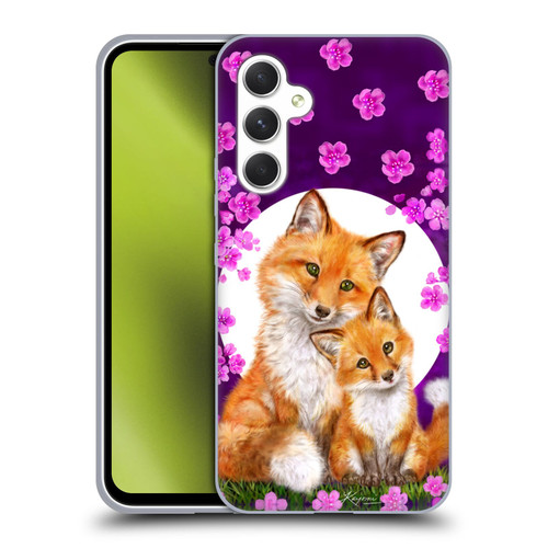 Kayomi Harai Animals And Fantasy Mother & Baby Fox Soft Gel Case for Samsung Galaxy A54 5G