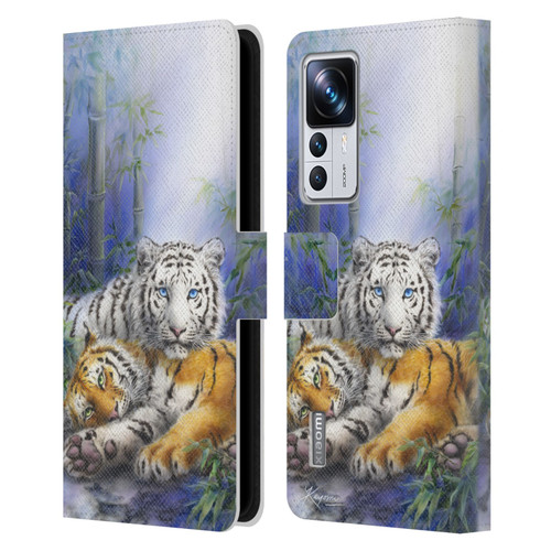Kayomi Harai Animals And Fantasy Asian Tiger Couple Leather Book Wallet Case Cover For Xiaomi 12T Pro