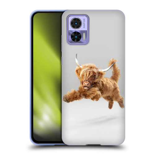 Pixelmated Animals Surreal Pets Highland Pup Soft Gel Case for Motorola Edge 30 Neo 5G