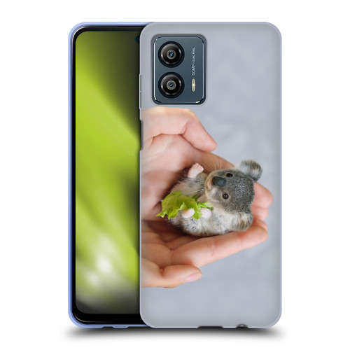 Pixelmated Animals Surreal Pets Baby Koala Soft Gel Case for Motorola Moto G53 5G