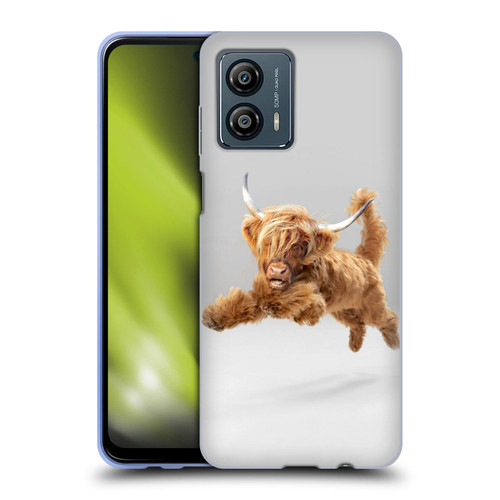 Pixelmated Animals Surreal Pets Highland Pup Soft Gel Case for Motorola Moto G53 5G