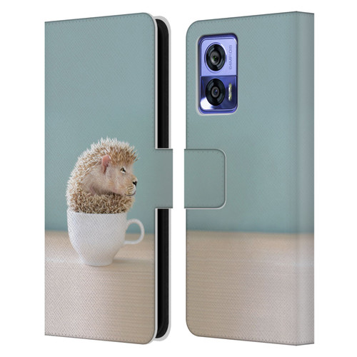 Pixelmated Animals Surreal Pets Lionhog Leather Book Wallet Case Cover For Motorola Edge 30 Neo 5G