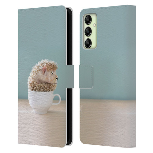 Pixelmated Animals Surreal Pets Lionhog Leather Book Wallet Case Cover For Samsung Galaxy A14 5G