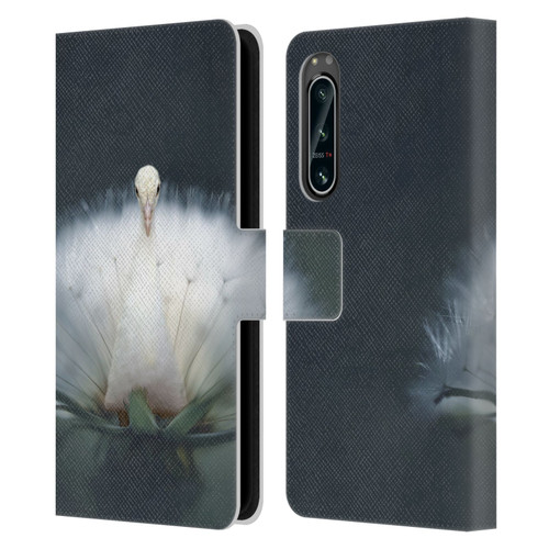 Pixelmated Animals Surreal Pets Peacock Wish Leather Book Wallet Case Cover For Sony Xperia 5 IV