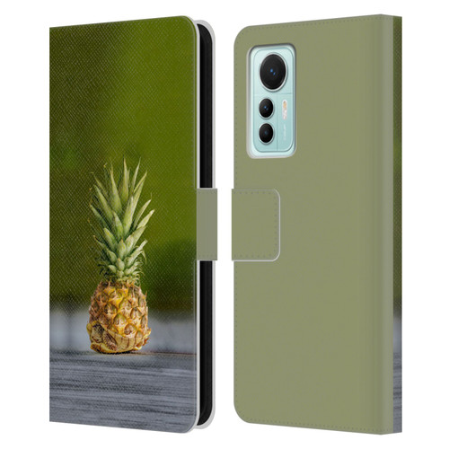 Pixelmated Animals Surreal Pets Pineapple Turtle Leather Book Wallet Case Cover For Xiaomi 12 Lite