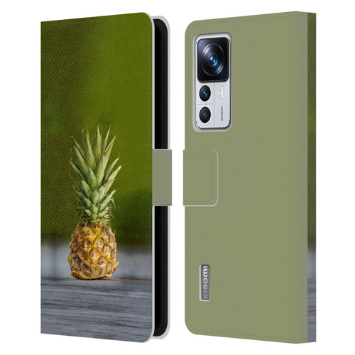 Pixelmated Animals Surreal Pets Pineapple Turtle Leather Book Wallet Case Cover For Xiaomi 12T Pro