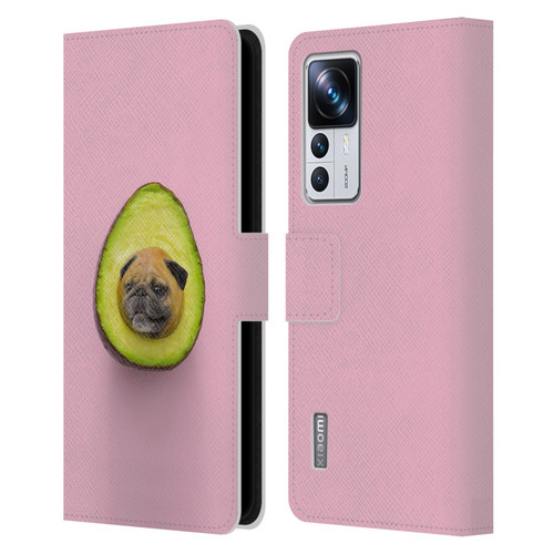 Pixelmated Animals Surreal Pets Pugacado Leather Book Wallet Case Cover For Xiaomi 12T Pro