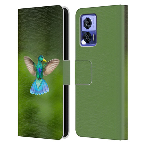 Pixelmated Animals Surreal Wildlife Quaking Bird Leather Book Wallet Case Cover For Motorola Edge 30 Neo 5G