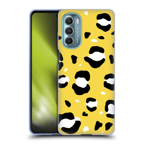 Grace Illustration Animal Prints Yellow Leopard Soft Gel Case for Motorola Moto G Stylus 5G (2022)