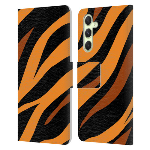 Grace Illustration Animal Prints Tiger Leather Book Wallet Case Cover For Samsung Galaxy A54 5G