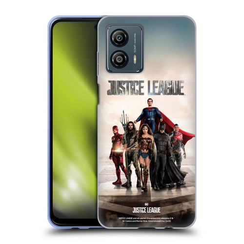 Justice League Movie Character Posters Group Soft Gel Case for Motorola Moto G53 5G