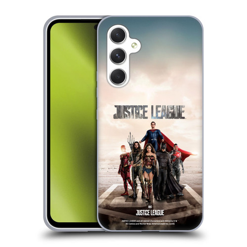 Justice League Movie Character Posters Group Soft Gel Case for Samsung Galaxy A54 5G
