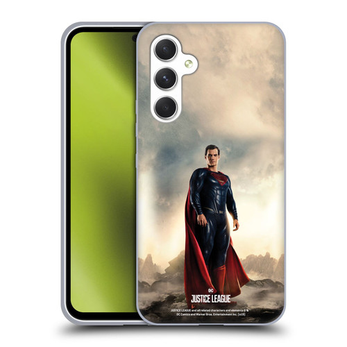 Justice League Movie Character Posters Superman Soft Gel Case for Samsung Galaxy A54 5G